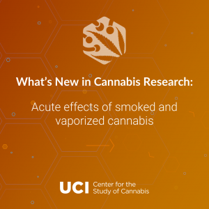 Acute effects of smoked and vaporized cannabis